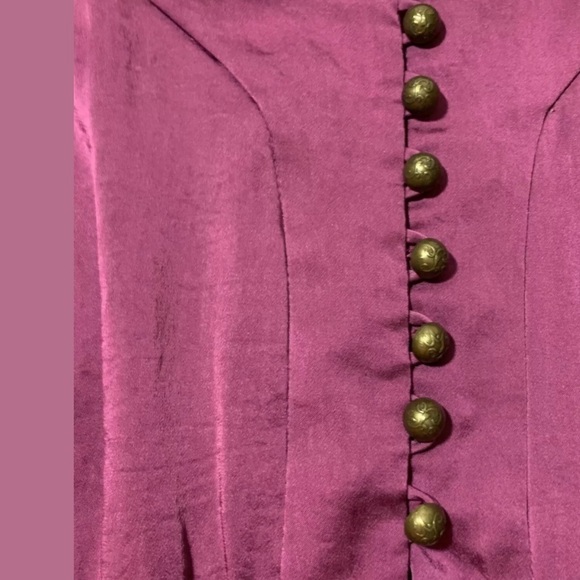 Nanette Lepore womens dress size 4 burgundy - Picture 3 of 5